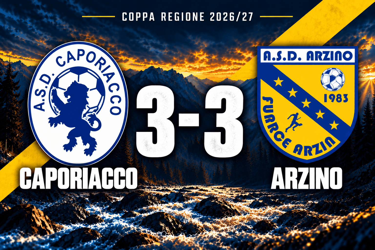 CAPORIACCO-ARZINO 3-3