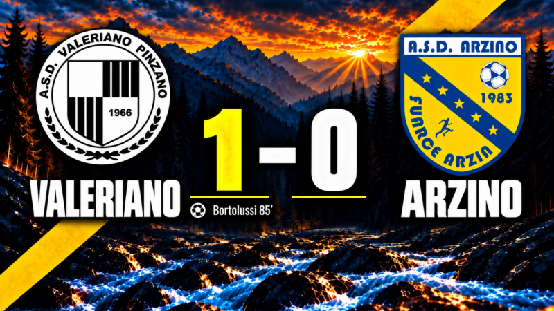 Valeriano – Arzino 1-0 – Terza Categoria, 3ª giornata