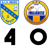 TABELLINO ARZINO-MAJANESE 4-0