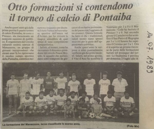 Messagero veneto - torneo pontaiba