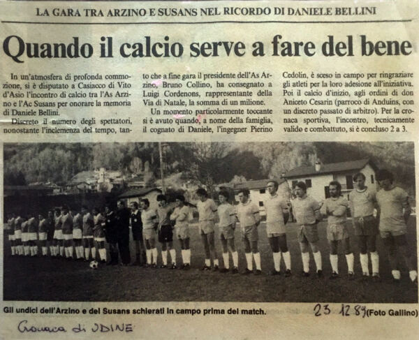 Messaggero veneto - primo memorial bellini+
