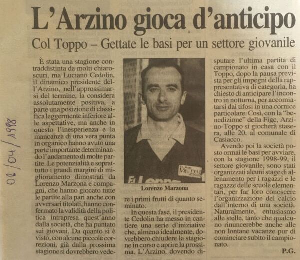 Messaggero veneto - il settore giovanile