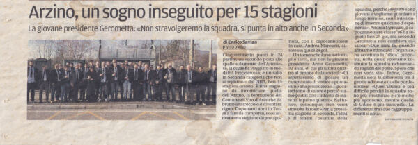 Arzino articolo promozione 2