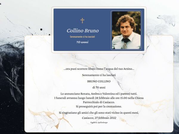 2022 - necrologio bruno collino